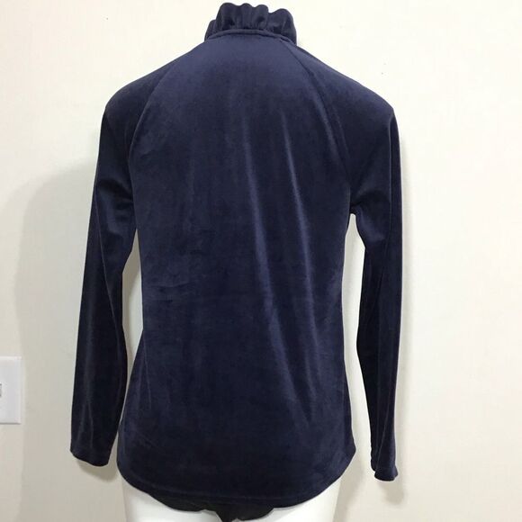 Lily Pulitzer Skipper Round Hem Ruffle Velour Popover Size Small - Picture 5 of 16